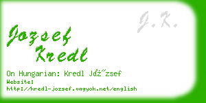 jozsef kredl business card